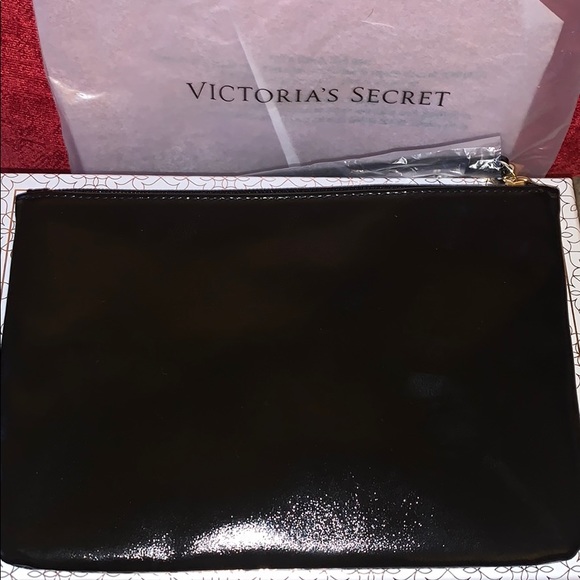 VICTORIAS SECRET Rare Floating Sequin Patent Bag - Picture 5 of 6